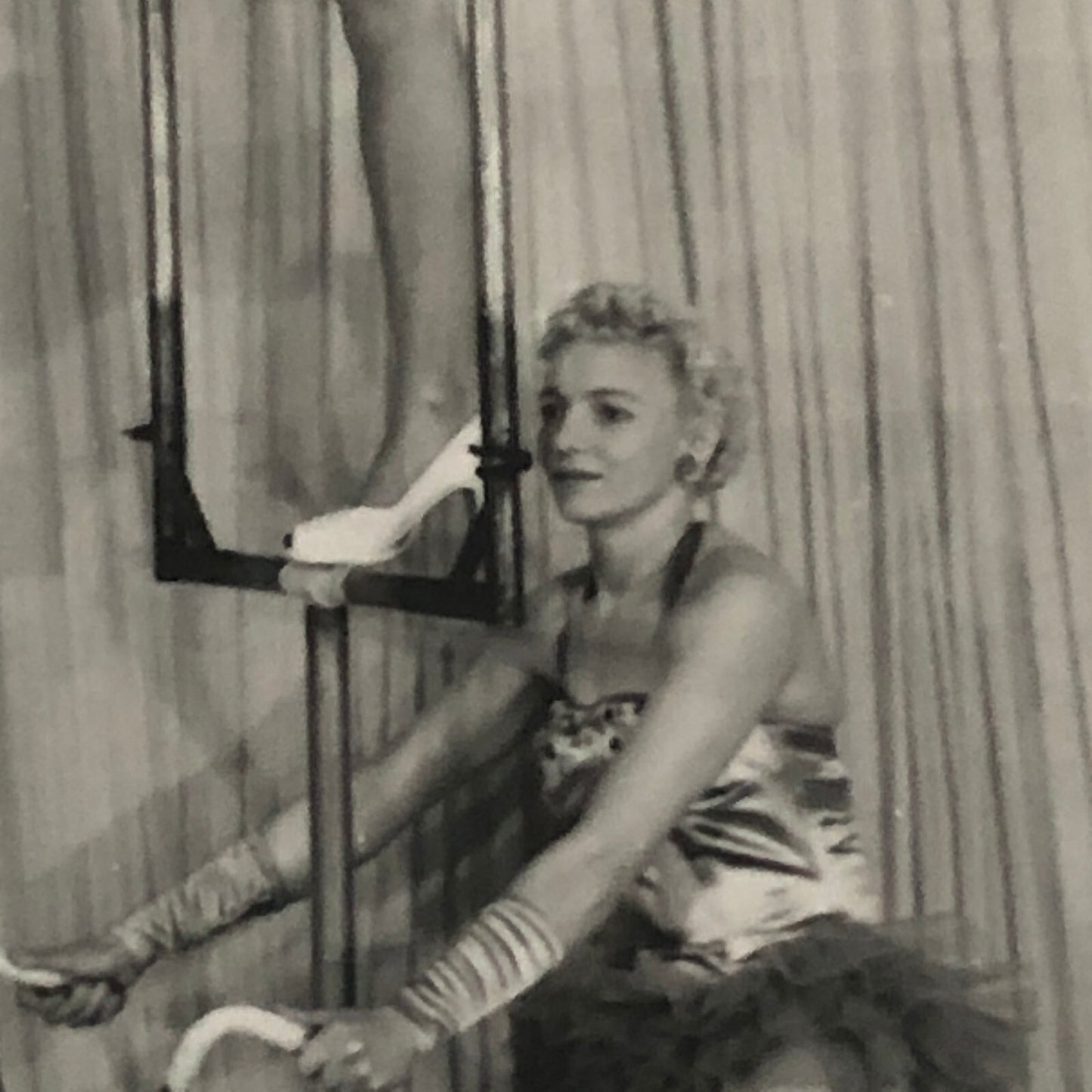 Vintage Circus Photo Bicycle Balancing Act Koraly Sisters Acrobat Photograph