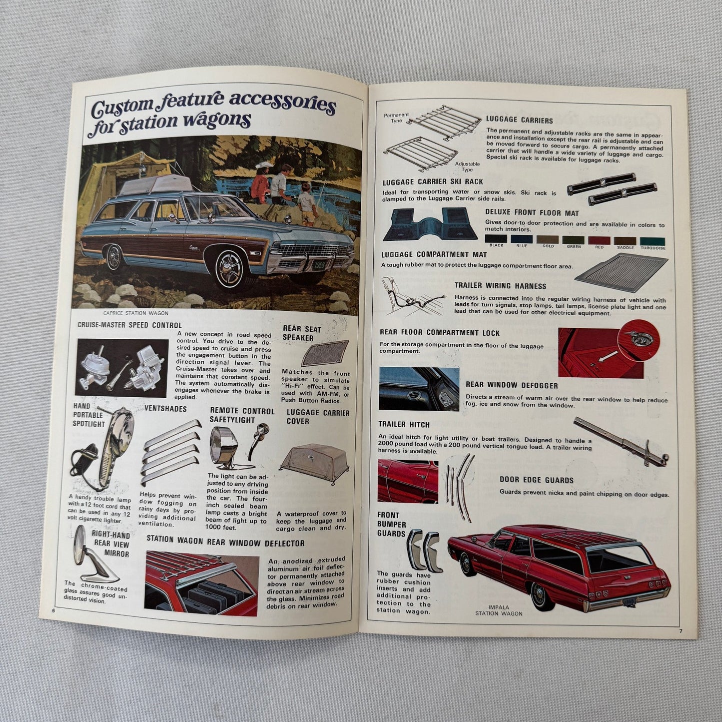 1968 Chevrolet Custom Accessories Brochure Catalog Caprice Bel Air Impala +