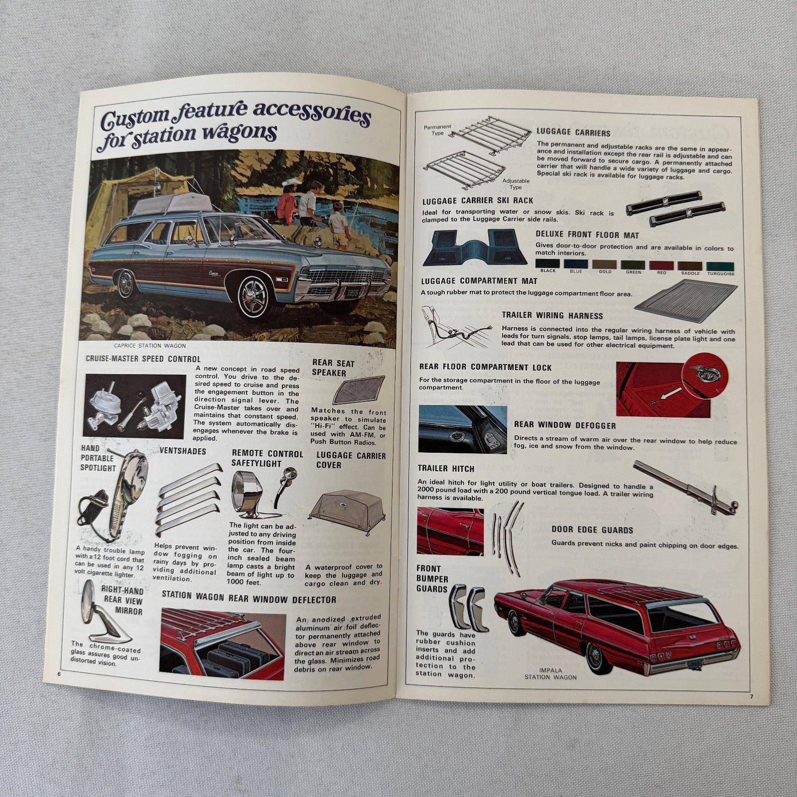 1968 Chevrolet Custom Accessories Brochure Catalog Caprice Bel Air Impala +