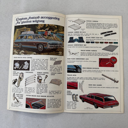 1968 Chevrolet Custom Accessories Brochure Catalog Caprice Bel Air Impala +