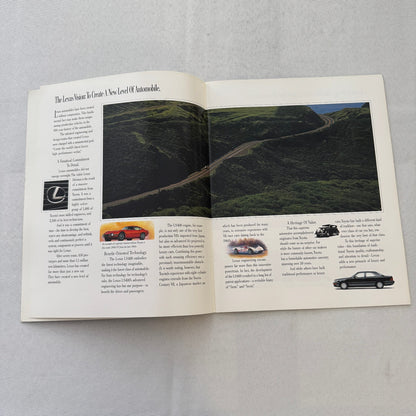 Lexus LS400 Car Sales Brochure Catalog Advertising Canadian Lexus LS 400 Vintage