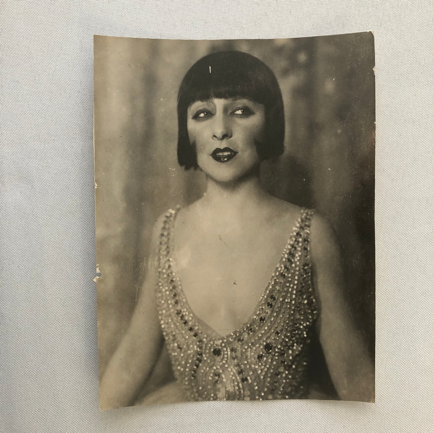 Press Photo Photograph French Stage Actress Yvonne Printemps in Costume 6x