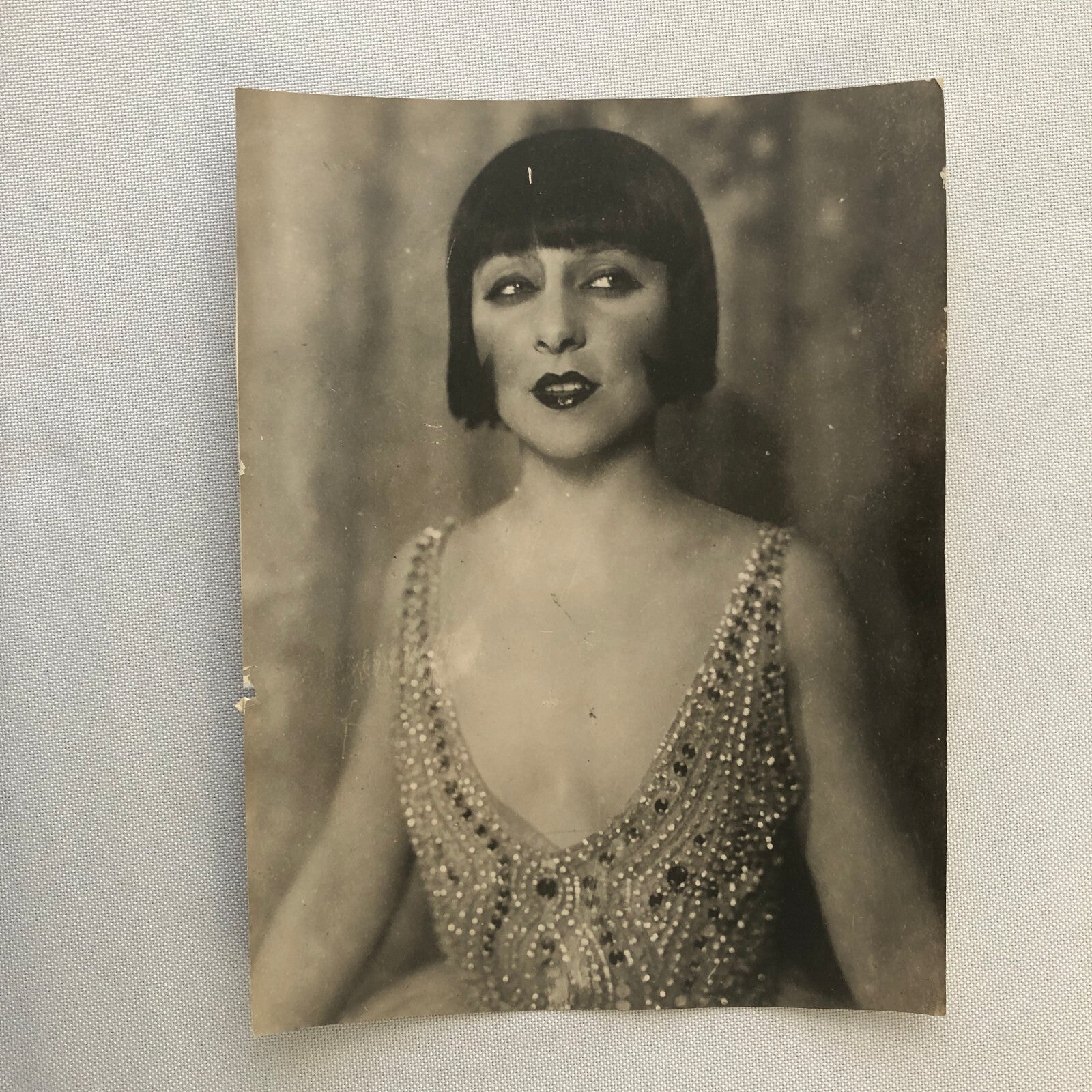 Press Photo Photograph French Stage Actress Yvonne Printemps in Costume 6x