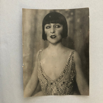 Press Photo Photograph French Stage Actress Yvonne Printemps in Costume 6x