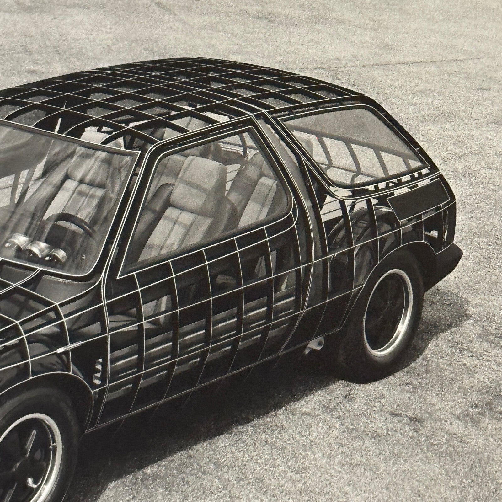 Porsche FLA Long Life Car Concept Prototype Factory Werkfoto Photo Photograph