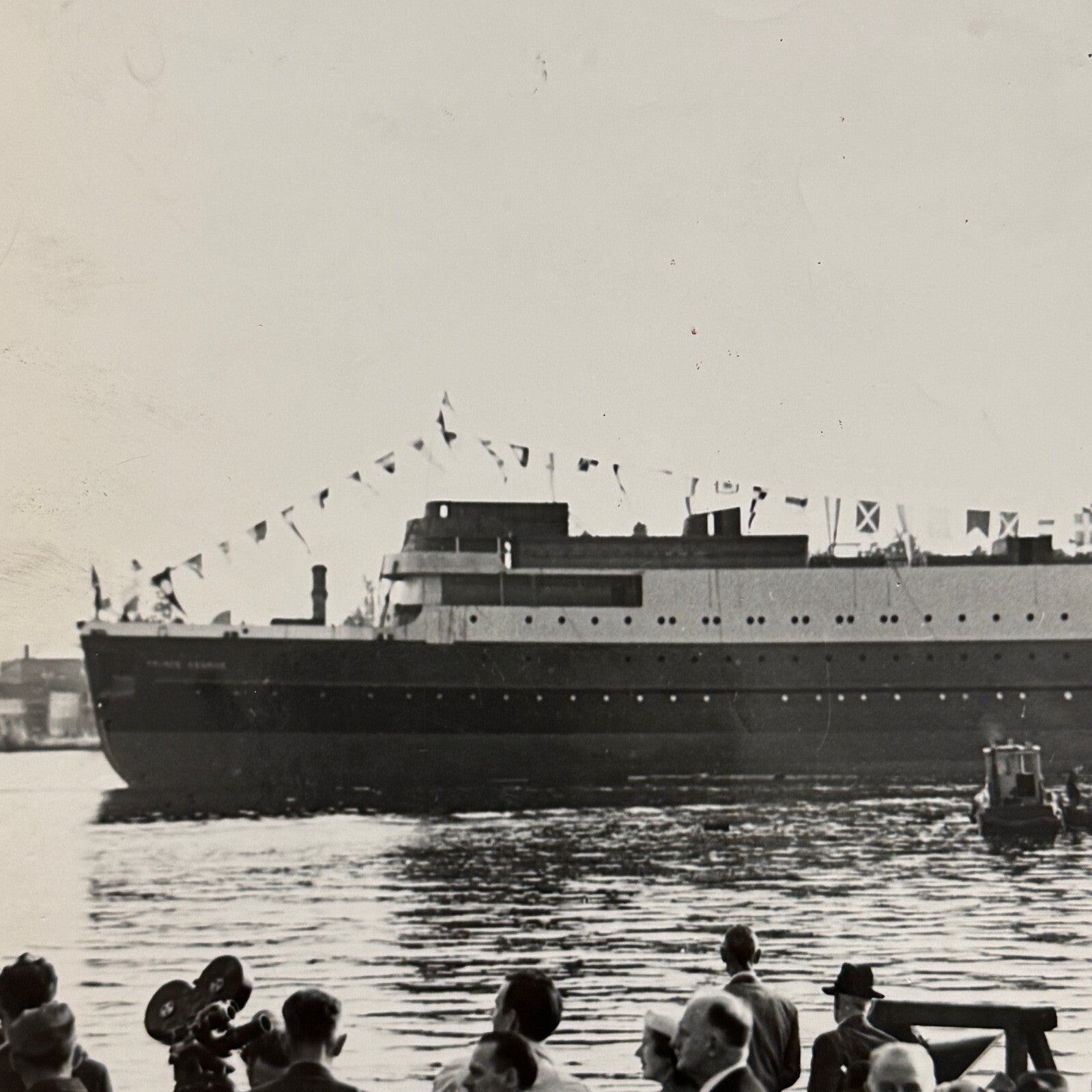 Vintage Boat Ship Photo Photograph Prince George Steamship Steam Ship 1947