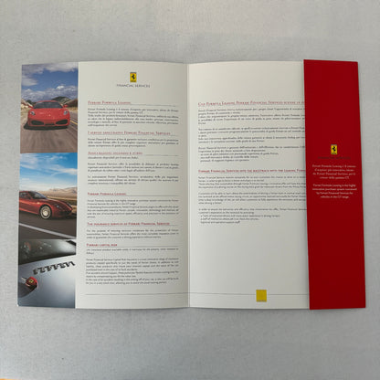 Ferrari Financial Services Formula Leasing Sales Brochure Catalog Advertising