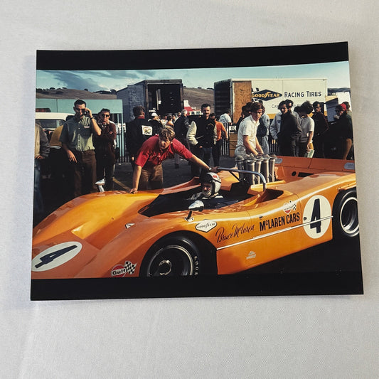 Bruce McLaren Racing Driver 1968 CanAm Laguna Seca Photo Photograph Modern Print