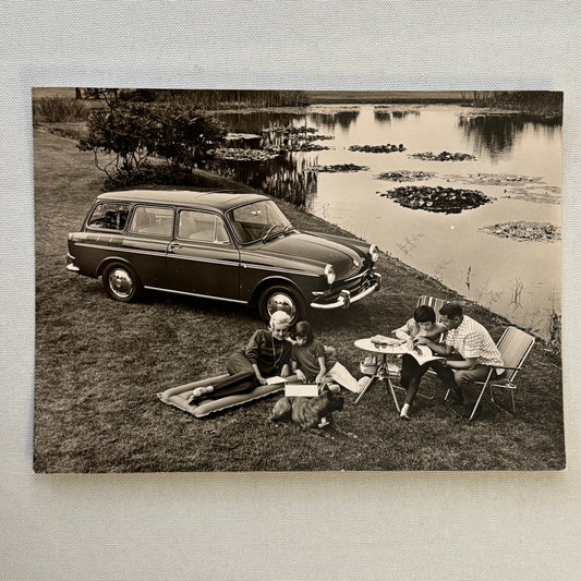 Vintage Volkswagen VW Type 3 Station Wagon Car Photo Photograph Print
