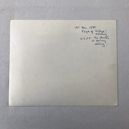 Vintage Antqiue Car Rally Photo Photograph Print 1981 ? 