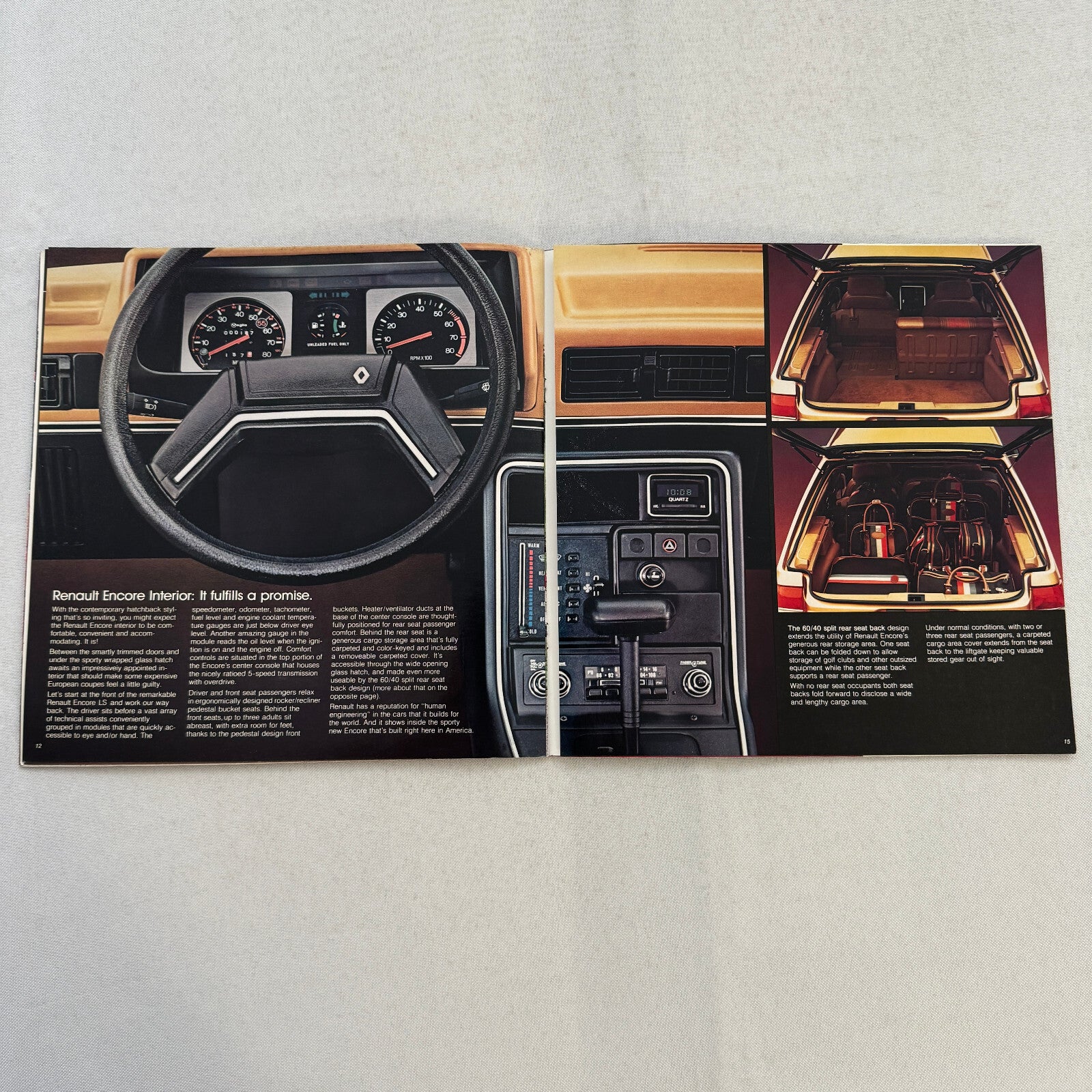 1984 Renault Encore Car Sales Brochure Catalog Advertising S GS LS