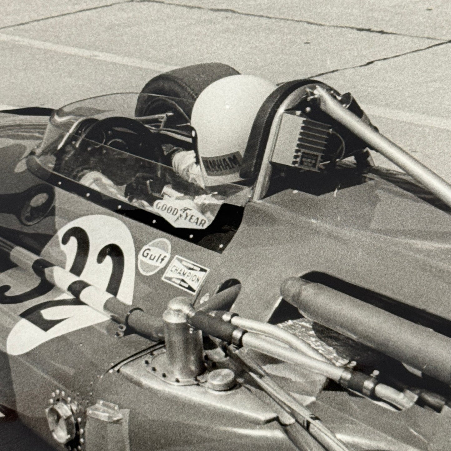 Vintage Racing Car Photo Photograph Print