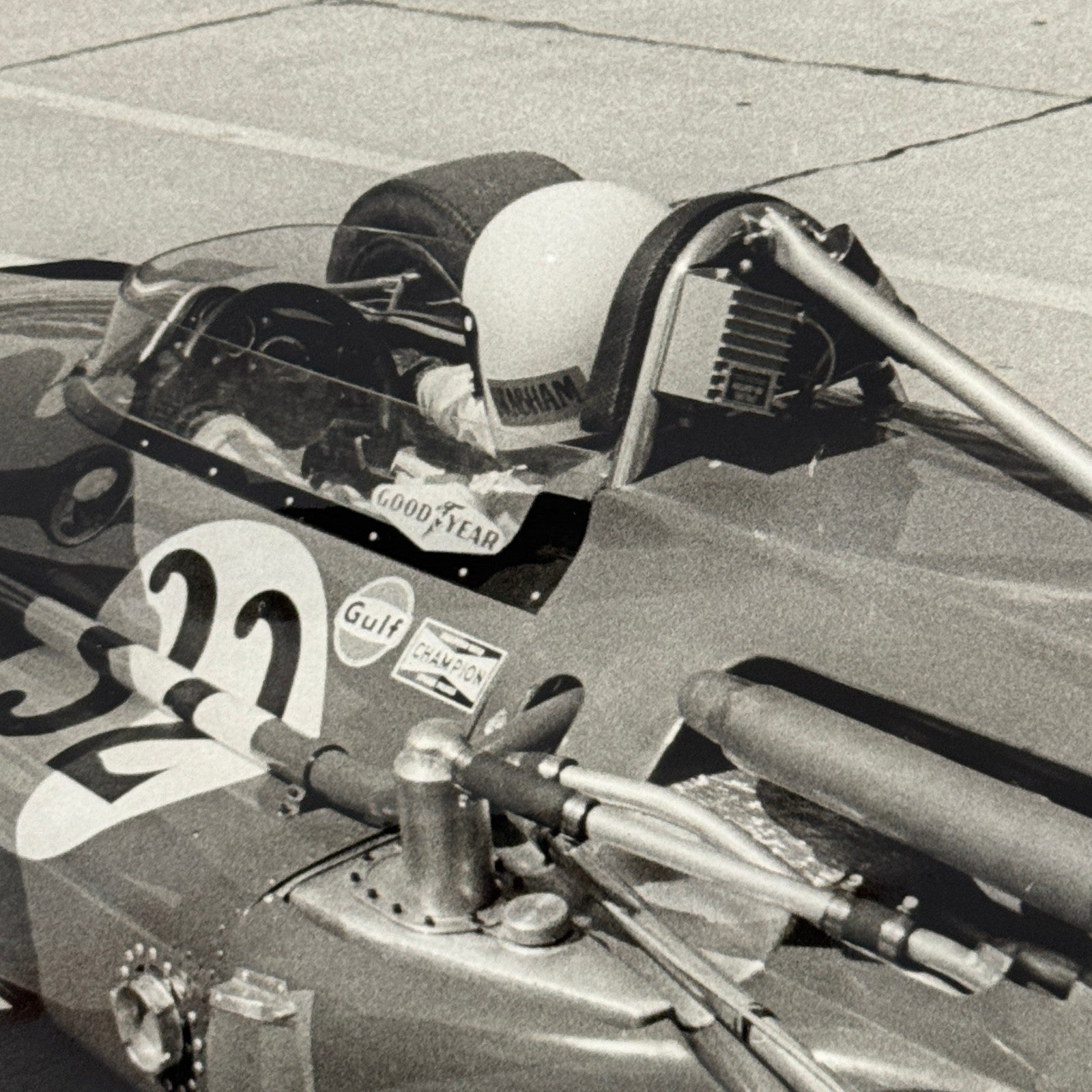 Vintage Racing Car Photo Photograph Print