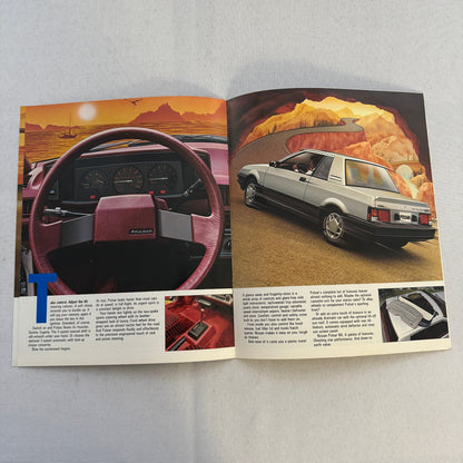 Nissan Pulsar NX Car Sales Brochure Catalog Advertising Vintage