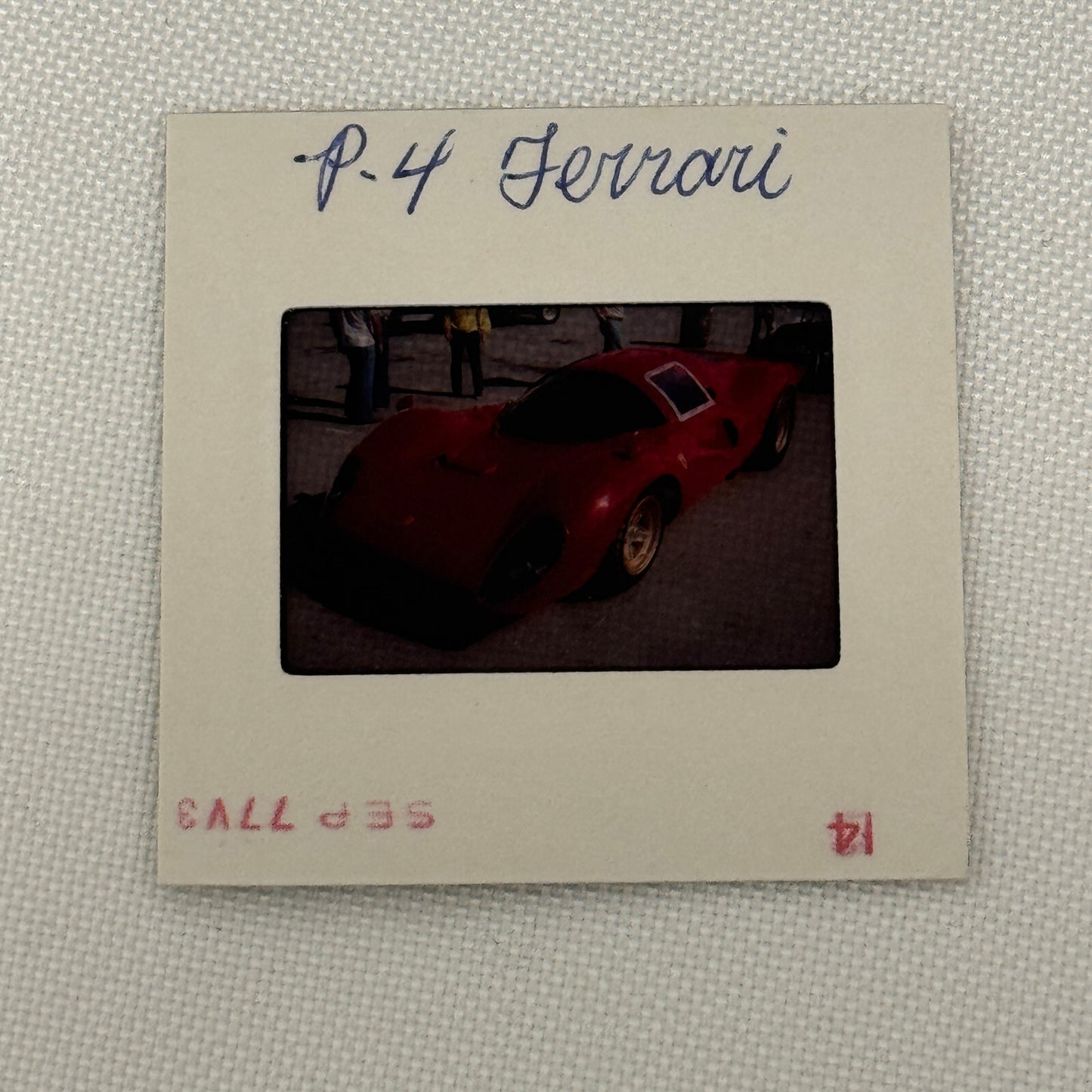 35MM Vintage Photo Slide Ferrari P4 Racing Car 1977