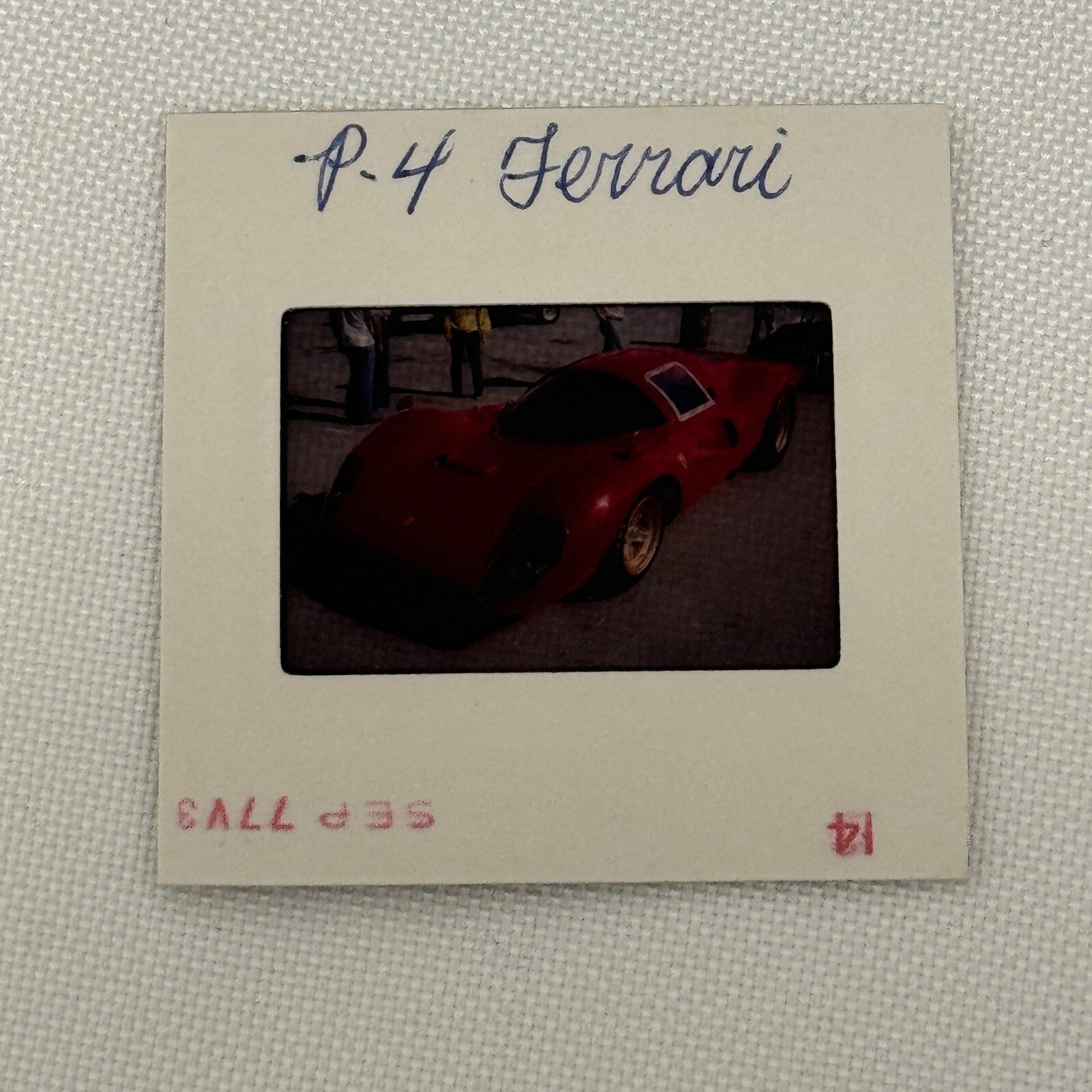 35MM Vintage Photo Slide Ferrari P4 Racing Car 1977