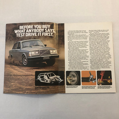 1980 Volvo Car Sales Brochure Catalog Bertone Coupe DL GLE Station Wagon GT