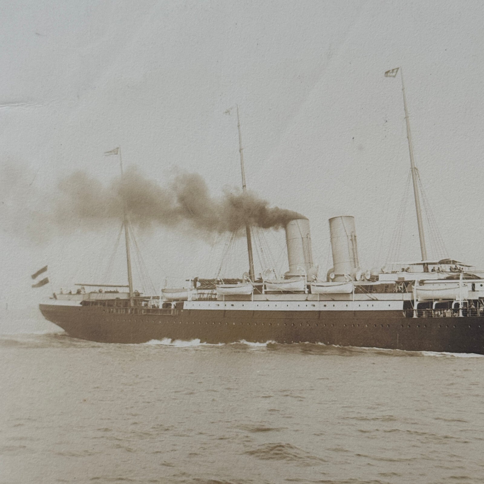Vintage Ship Boat Photo Photograph Print Unidentified