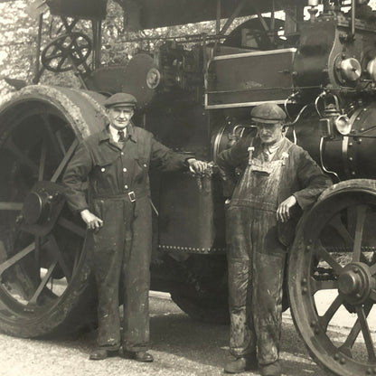 Vintage Steam Tractor Photo Photograph - Modern Era Print 