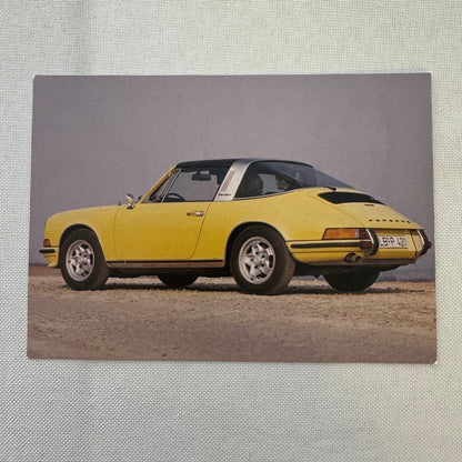 Porsche 911 Car Postcard Vintage Image Printed 2015