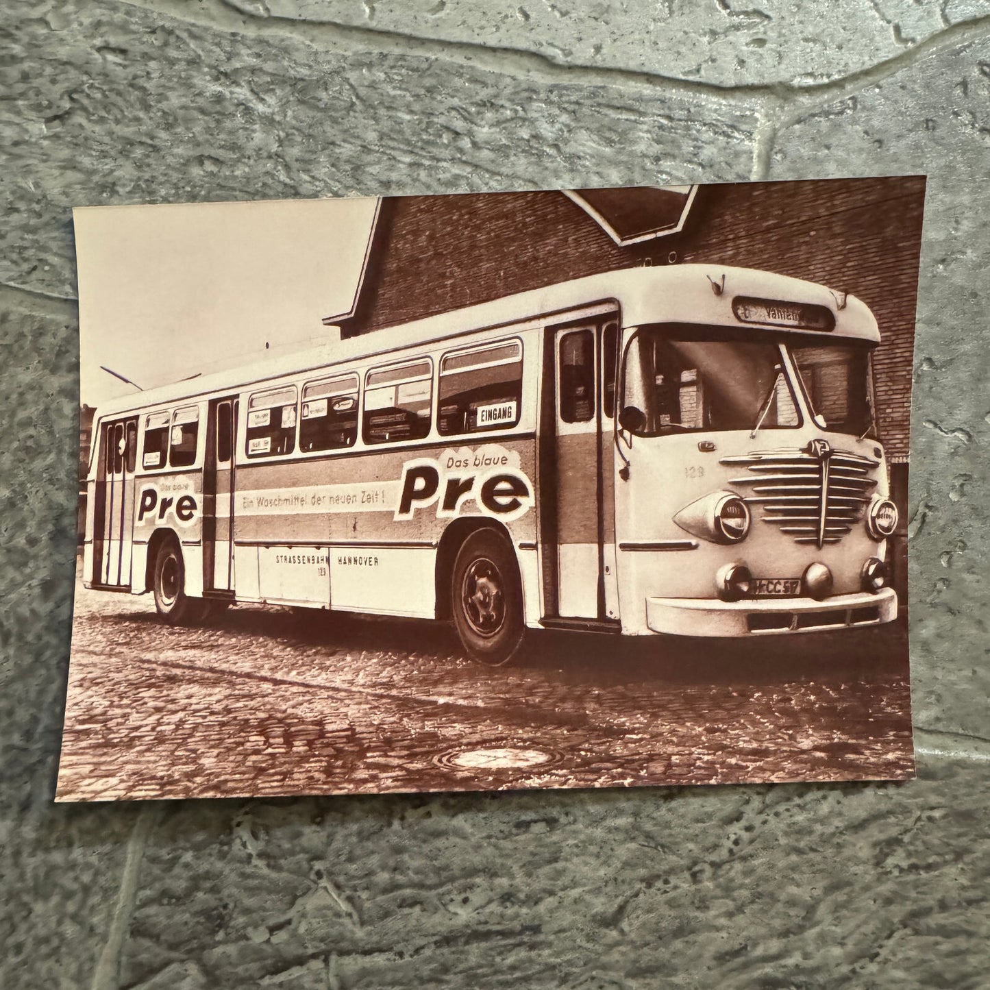 Vintage Bus Photo and Postcard Lot 6x German