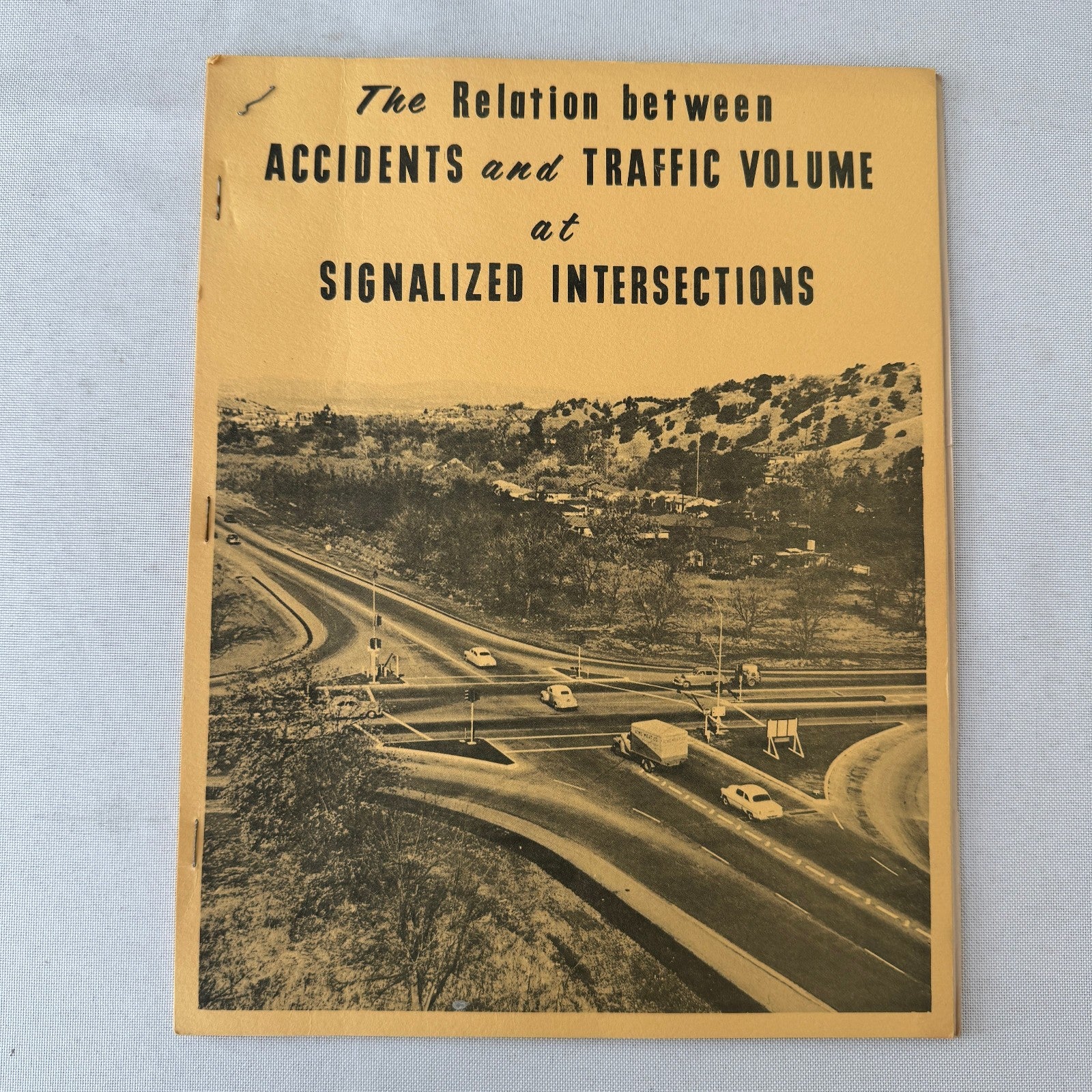 1955 California Traffic Accident Civil Engineering Road Construction Study