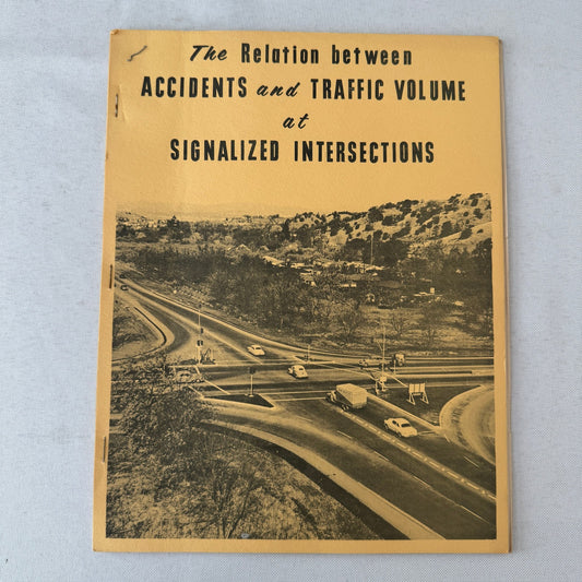 1955 California Traffic Accident Civil Engineering Road Construction Study