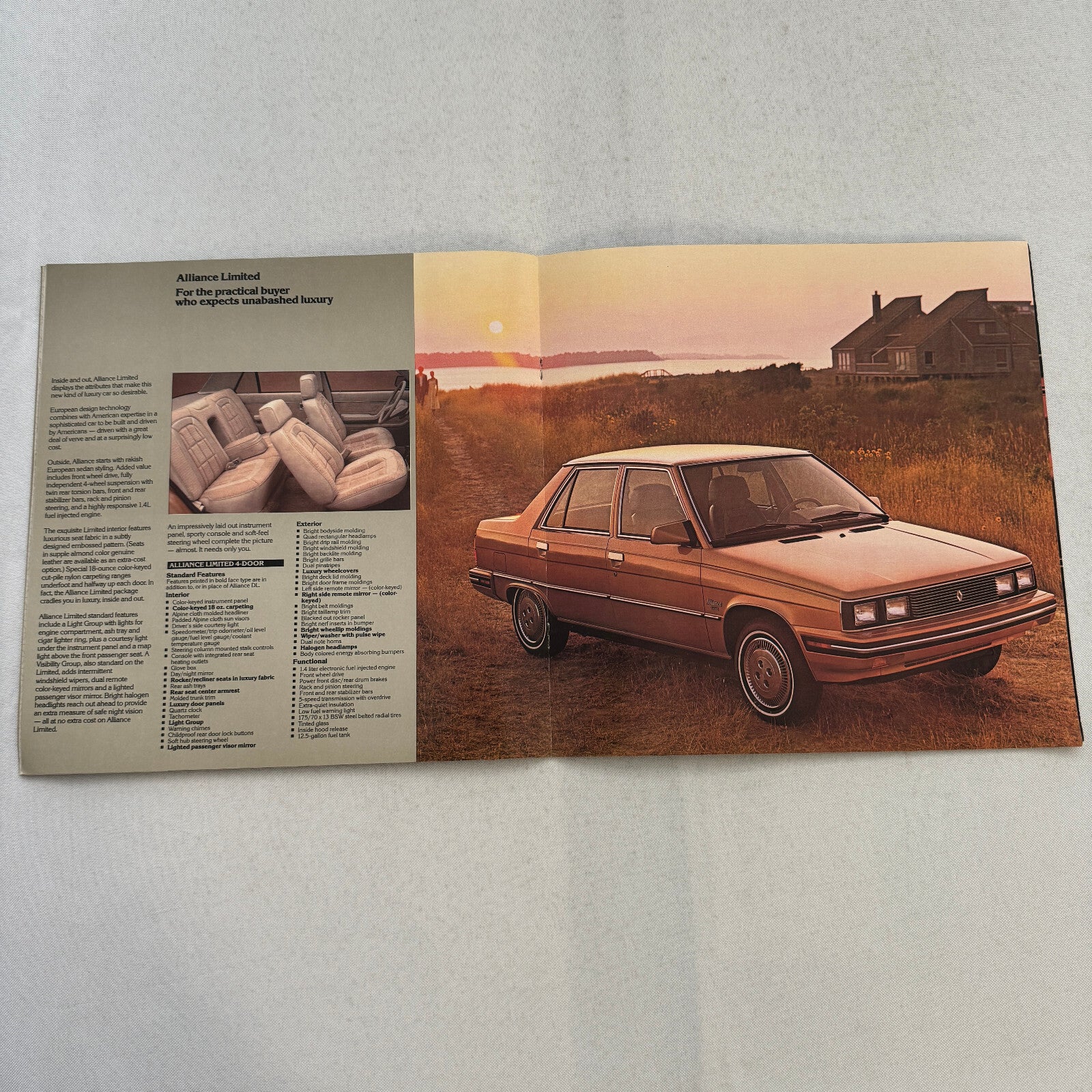 1983 Renault Alliance Car Sales Brochure Catalog Advertising Limited L DL
