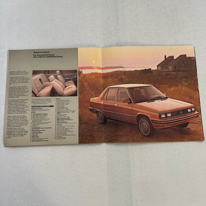 1983 Renault Alliance Car Sales Brochure Catalog Advertising Limited L DL