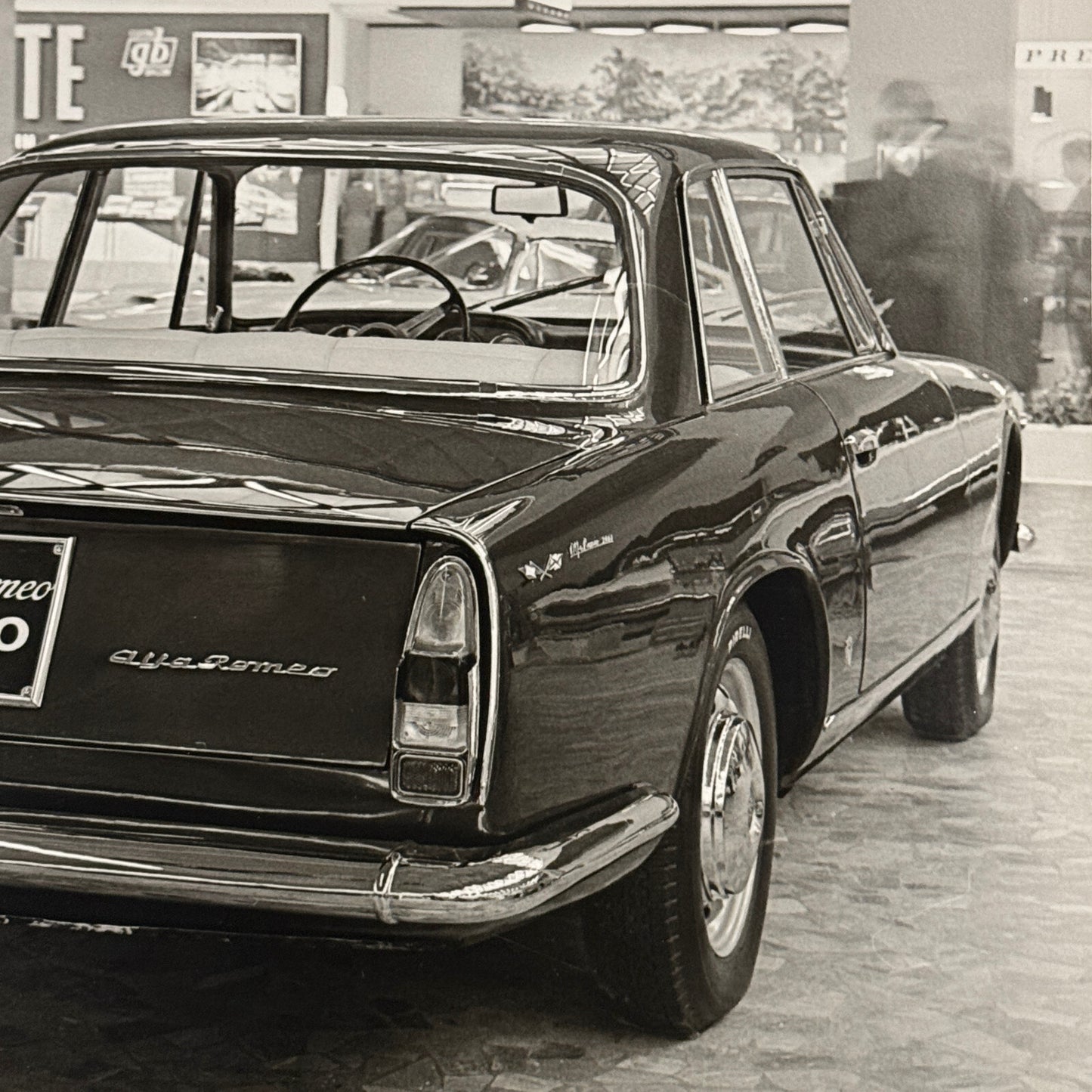 Alfa Romeo 2000 Coupe Car Photo Photograph Print Vintage