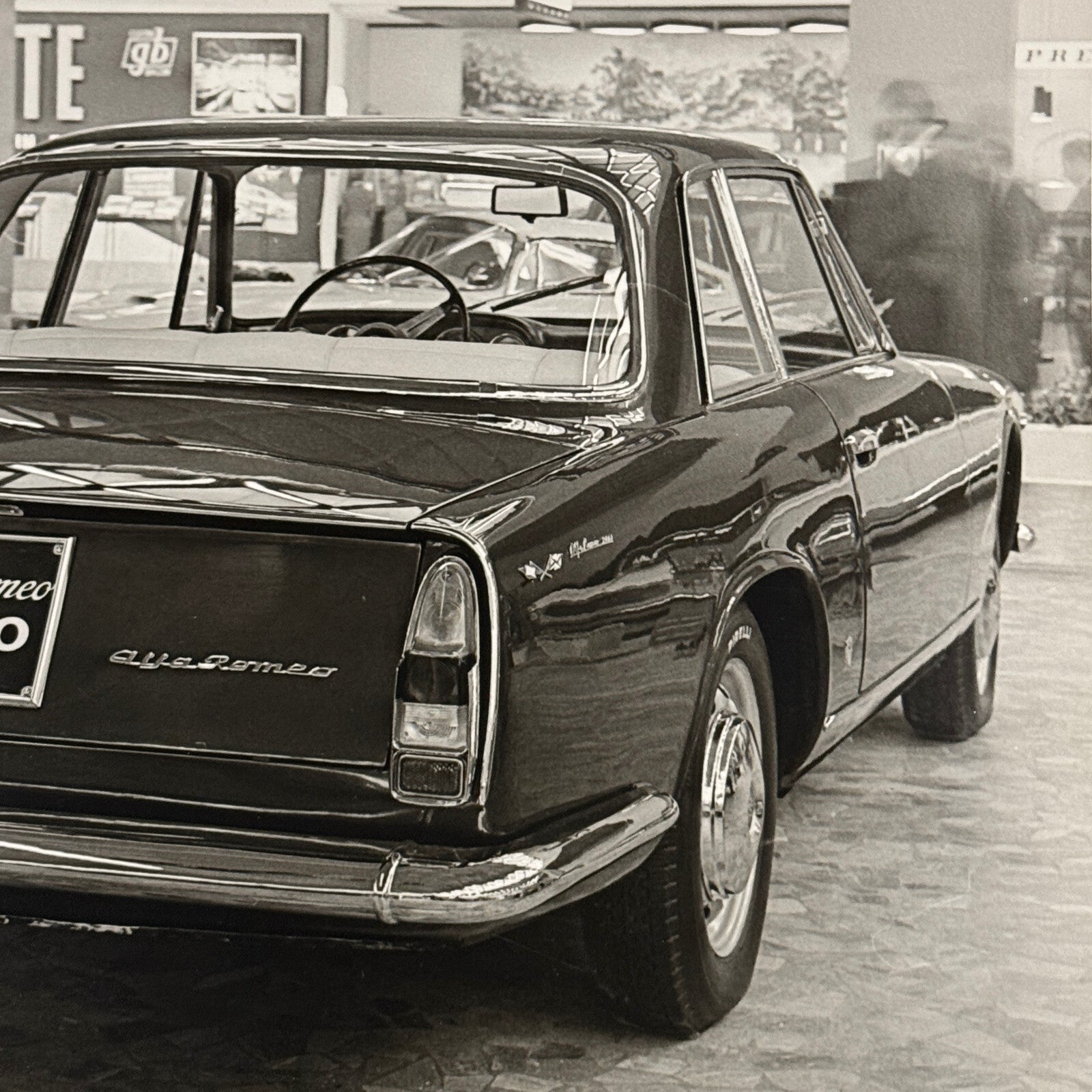 Alfa Romeo 2000 Coupe Car Photo Photograph Print Vintage