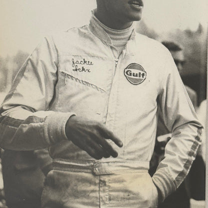 Vintage Racing Photo Photograph Jacky Ickx Driver Gulf Racing Suit