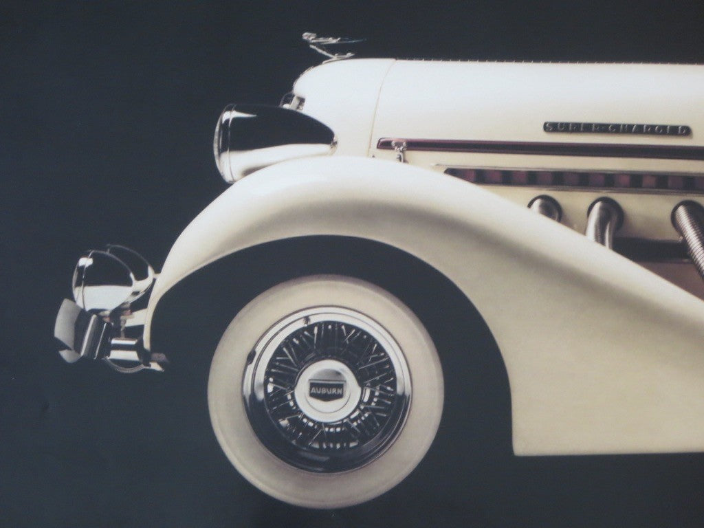 Poster Auburn Speedster Car Automotive Art Classics Unlimited Vintage 1986