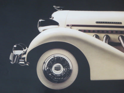 Poster Auburn Speedster Car Automotive Art Classics Unlimited Vintage 1986