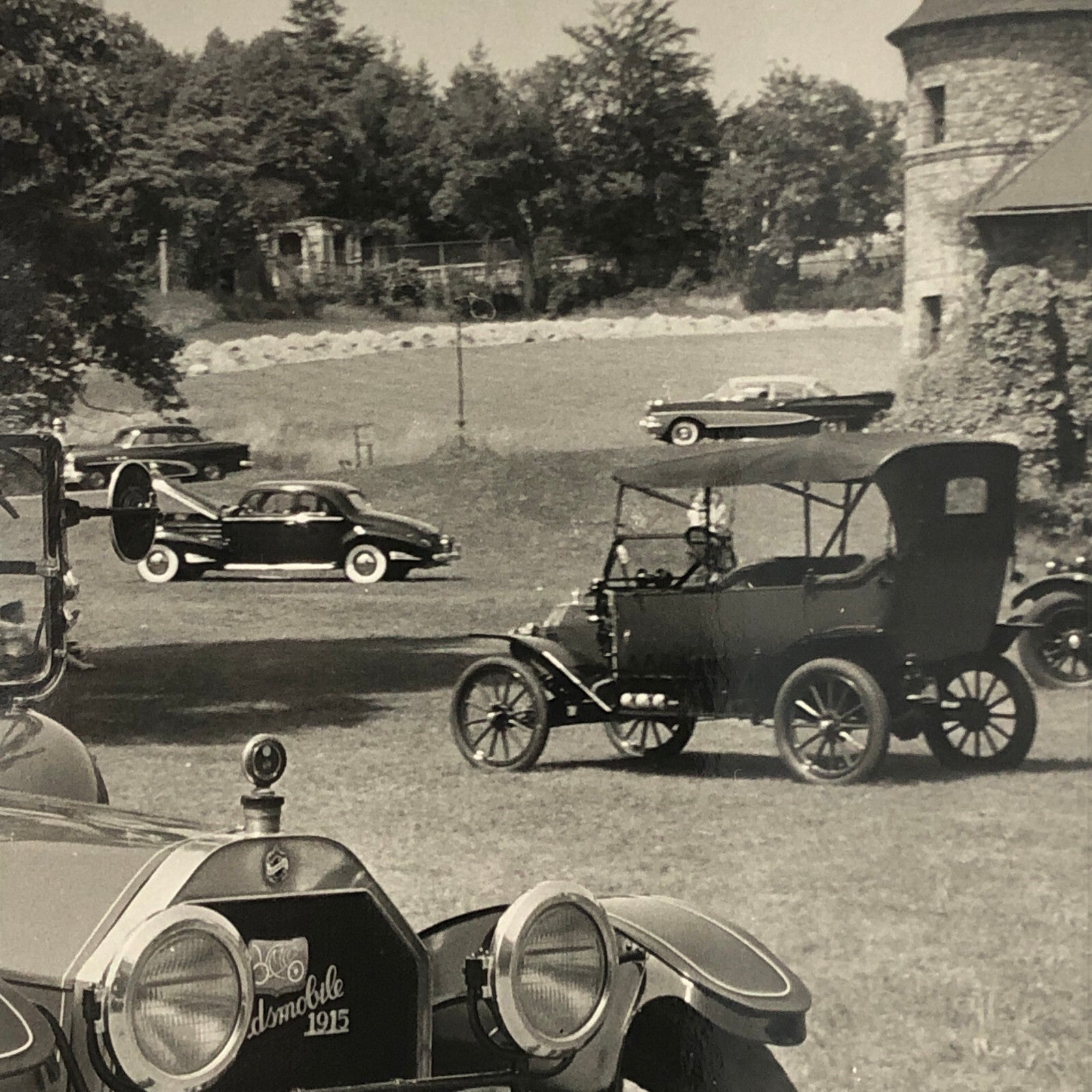 Vintage 1915 Oldsmobile 42 Automobile at 1958 Car Show Photo Photograph Print 