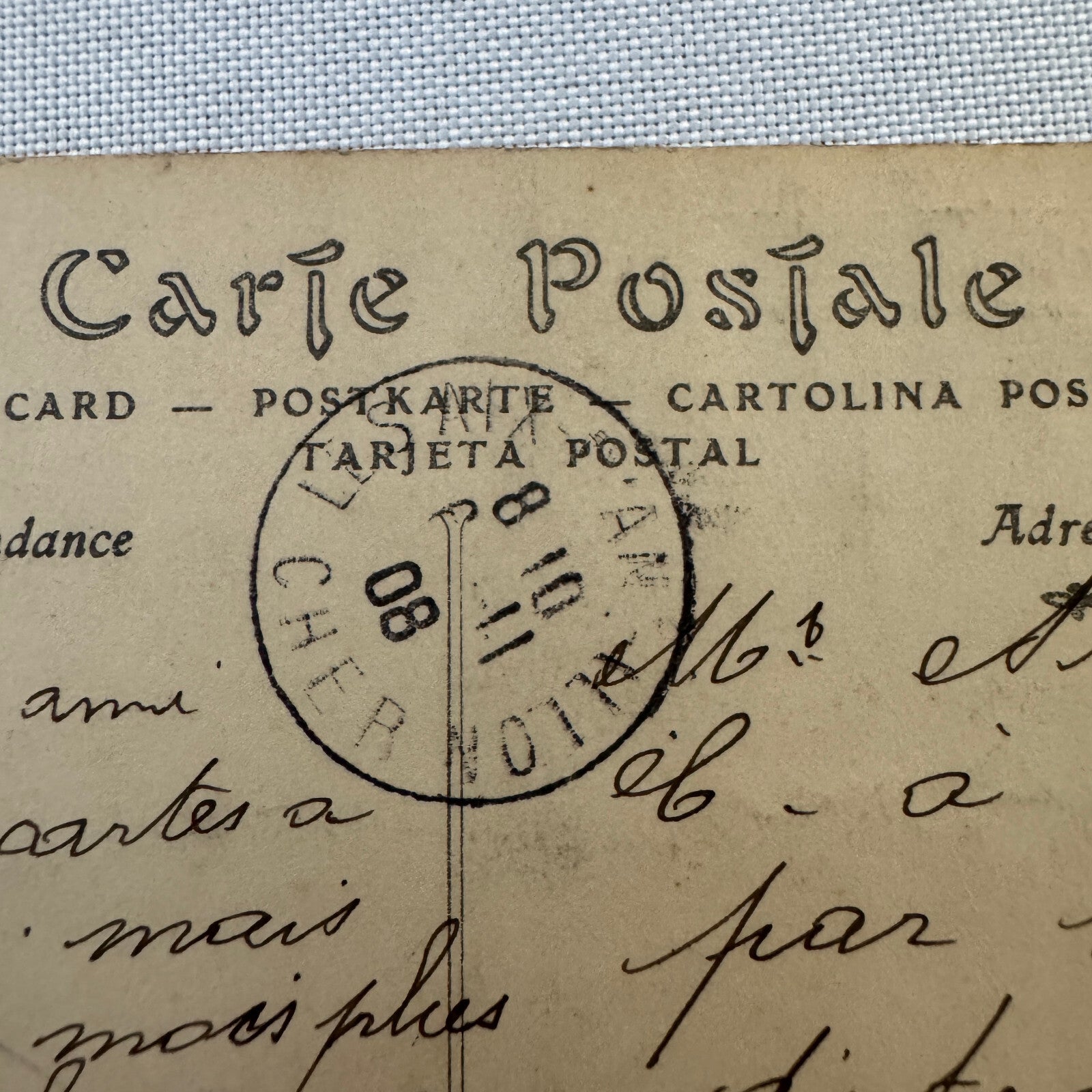Vintage Military Zeppelin Airship Dirigible Postcard Post Card Paris French