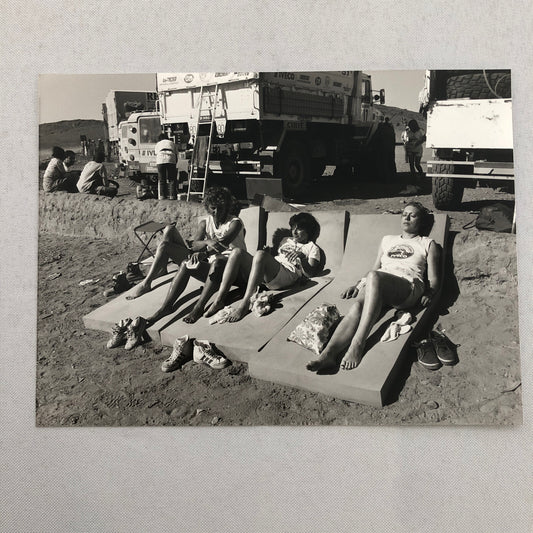 1980 Transafrica Rally Rallye Photo Photograph DPPI Truck Participants Resting