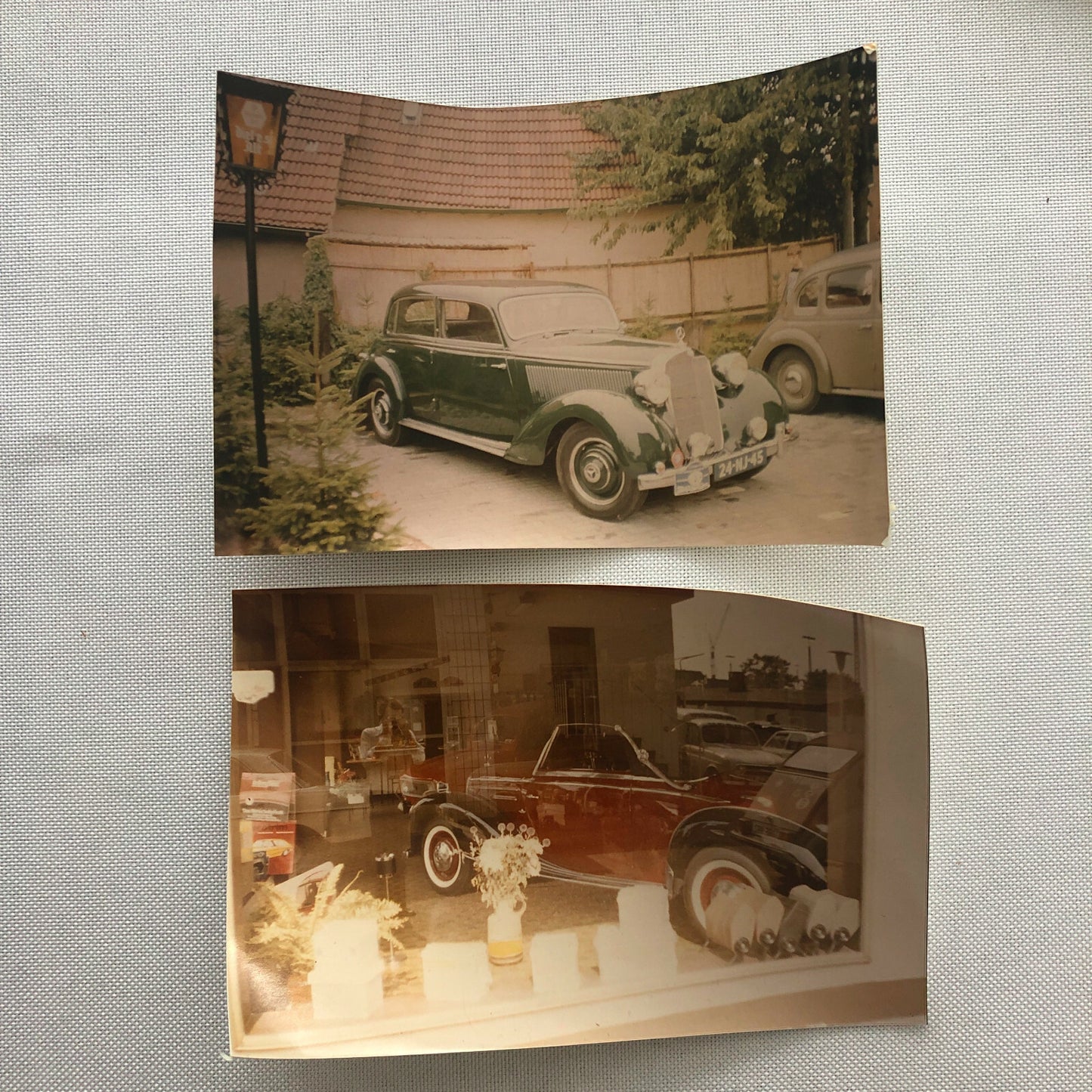 Vintage Car Photo Photograph Lot of 13 - Antique Mercedes Benz in Germany Etc 