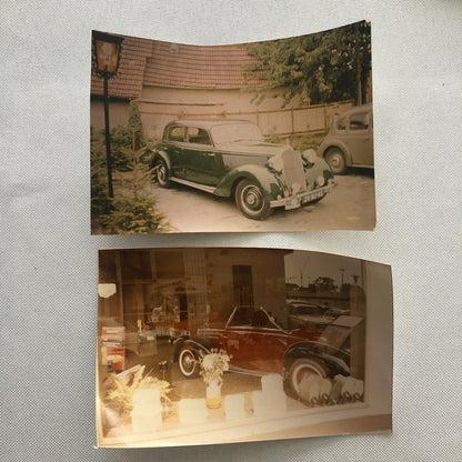 Vintage Car Photo Photograph Lot of 13 - Antique Mercedes Benz in Germany Etc 