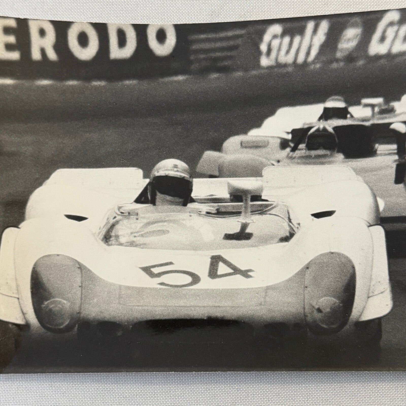Vintage Porsche Racing Car Photo Photograph