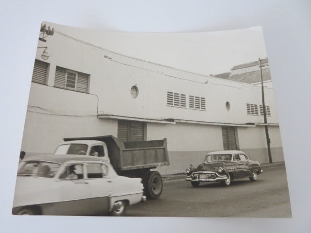 Stunning Vintage 1950s Original Photograph Cuban Street Buick Dump Truck Cuba