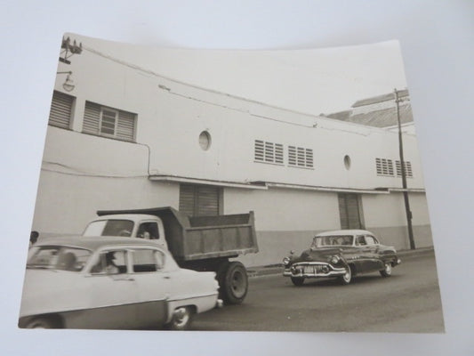 Stunning Vintage 1950s Original Photograph Cuban Street Buick Dump Truck Cuba