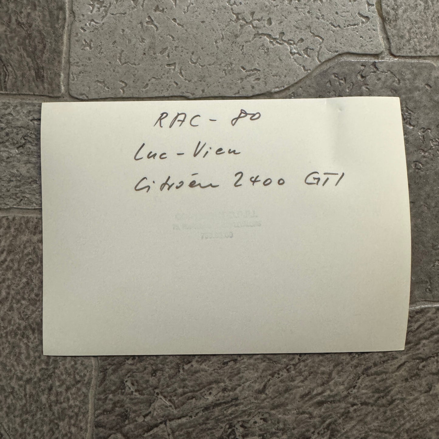 1980 RAC Rally Rallye Car Racing Photo Photograph Citroen 2400 GTI Vintage Car