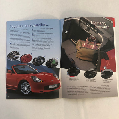 Toyota MR Roadster Car Sales Brochure Catalog Advertising FRENCH TEXT Toyota MR2