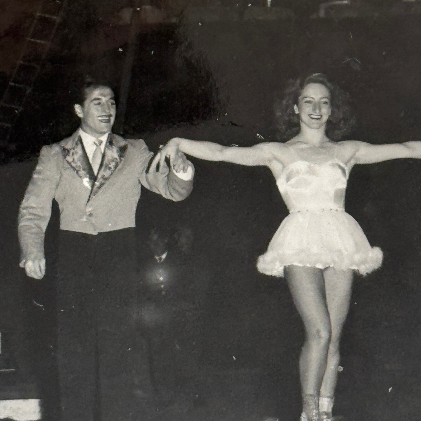 Circus Rollerskating Roller Skate Circus Act Photo Photograph Vintage