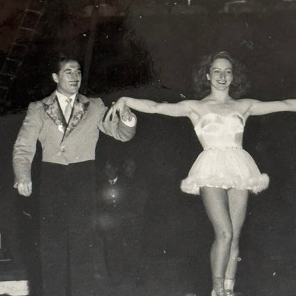 Circus Rollerskating Roller Skate Circus Act Photo Photograph Vintage