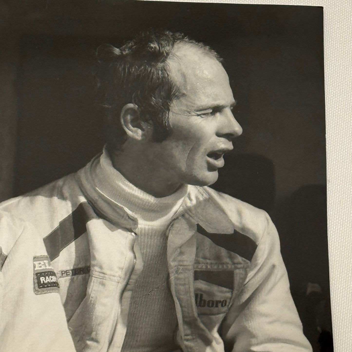 Vintage Racing Photo 1972 Italian Grand Prix Race Reine Wisell Peter Gethin