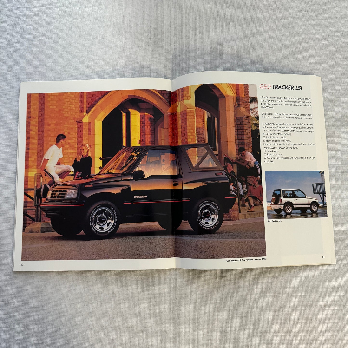 1990 Geo Car Sales Brochure Catalog Geo Metro Prizm Storm Tracker