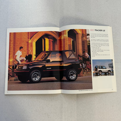 1990 Geo Car Sales Brochure Catalog Geo Metro Prizm Storm Tracker