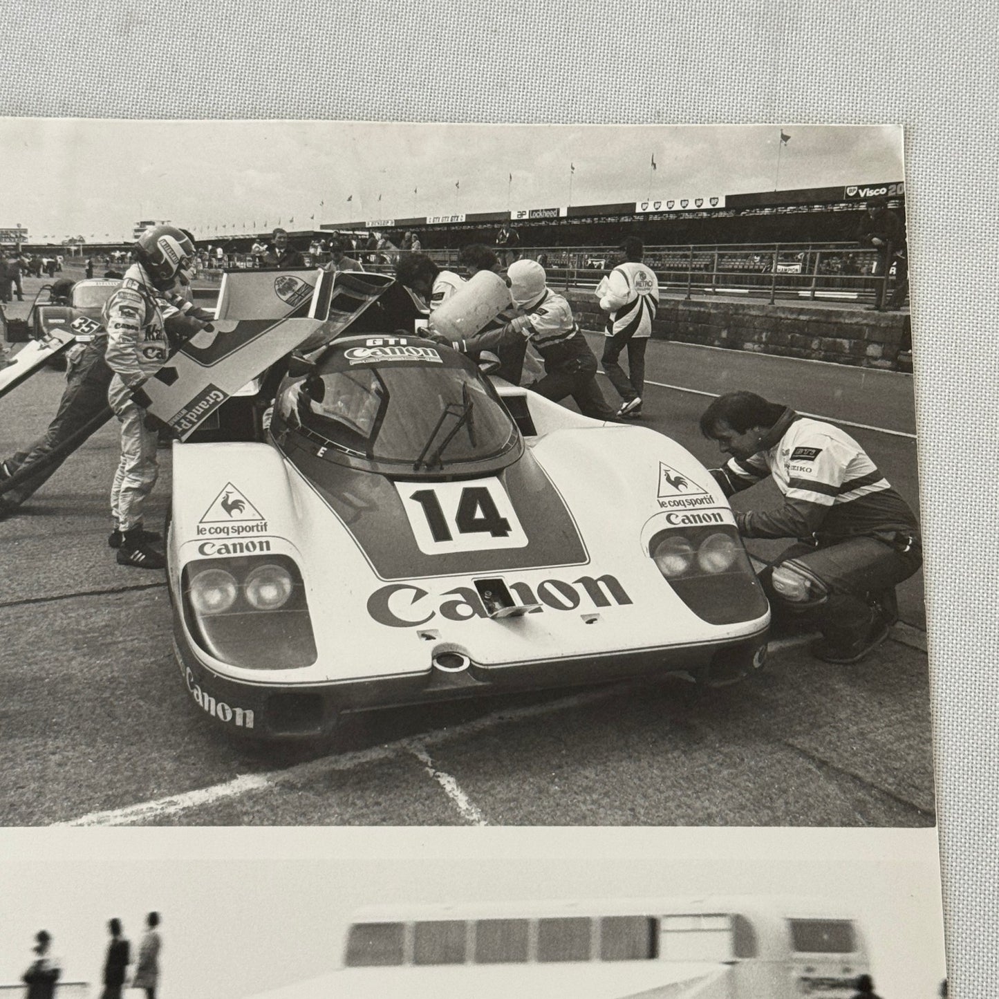 Canon Racing Porsche 956 Car Photo Photograph Jan Lammers Thierry Boutsen 1983